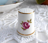 Rose Thimble Royal Adderley English Made 1960s Bone China