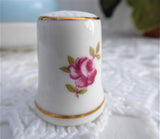 Rose Thimble Royal Adderley English Made 1960s Bone China