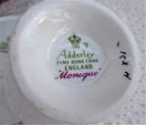 Adderley Monique English Cup And Saucer Vintage 1960s Pink Rose