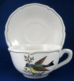 Bird Cup And Saucer Hand Painted 1961 For Bonwit Teller 1960s Breakfast Size