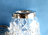 Sugar Shaker Caster Lead Crystal Gothic Sterling Top Muffinneer English Hallmarked 1962