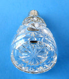 Sugar Shaker Caster Lead Crystal Gothic Sterling Top Muffinneer English Hallmarked 1962