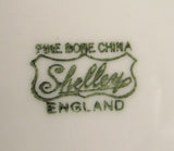 Shelley China England Celandine Cup And Saucer 1963 Lincoln Shape Yellow Wildflowers