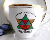 Cup And Saucer Canada Centennial 1867-1967 Souvenir Canadian Teacup