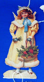 Christmas Ornaments Repro Victorian Scrap Angels 1990s Old Print Factory