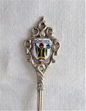 Spoons Silver European 5 Souvenir Spoons 800 Enamel Paris Munich Vatican French