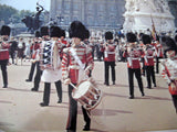 Tin Serving Tray Metal Buckingham Palace Bands Queen's Guards 1970s Souvenir