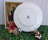 Christmas Roses Holly English Bone China Plate Salad Plate Luncheon Plate 1970s