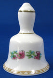 Miniature Bell Coalport Indian Tree England Bone China Mini Bell Decor 1970s