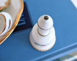 Miniature Bell Coalport Indian Tree England Bone China Mini Bell Decor 1970s