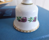 Miniature Bell Coalport Indian Tree England Bone China Mini Bell Decor 1970s