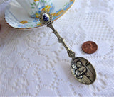 Delft Holland Spoon Souvenir 1970s Fully Embossed Repousse Bowl Nickel Silver