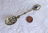 Delft Holland Spoon Souvenir 1970s Fully Embossed Repousse Bowl Nickel Silver