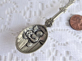 Delft Holland Spoon Souvenir 1970s Fully Embossed Repousse Bowl Nickel Silver