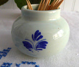 Toothpick Delft Delfts Blauw Small Vase Windmill Vintage Dutch Holland 1970s