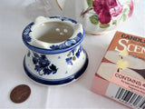 Delft Warmer Base Delfts Blau 1980s Blue White Floral Teapot Warmer