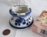 Delft Warmer Base Delfts Blau 1980s Blue White Floral Teapot Warmer