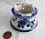Delft Warmer Base Delfts Blau 1980s Blue White Floral Teapot Warmer
