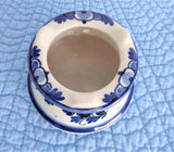 Delft Warmer Base Delfts Blau 1980s Blue White Floral Teapot Warmer