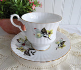 Spring Dogwood Blossoms 1970s Cup And Saucer Royal Windsor  Bone China