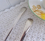 Silver Salad Servers Classic Georgian Pattern English Serving Spoon Fork 1970s EPNS