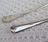 Silver Salad Servers Classic Georgian Pattern English Serving Spoon Fork 1970s EPNS