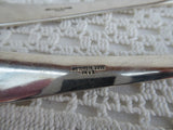 Silver Salad Servers Classic Georgian Pattern English Serving Spoon Fork 1970s EPNS