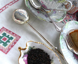 English Silver Plate Tea Diffuser Silver Plate Plunger Single Cup Loose Tea Maker In Cup