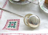 English Silver Plate Tea Diffuser Silver Plate Plunger Single Cup Loose Tea Maker In Cup