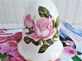 Hostess Bell Pink First Love Rose Bell England 1970s Bone China Danbury Dinner Bell