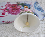 Hostess Bell Pink First Love Rose Bell England 1970s Bone China Danbury Dinner Bell