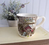 Older Friendly Village Mug Johnson Brothers Covered Bridge Ceramic 9 Oz