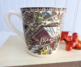 Older Friendly Village Mug Johnson Brothers Covered Bridge Ceramic 9 Oz