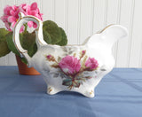 Hammersley England Creamer Milk Jug Cream Pitcher Grandmother's Rose 1970s