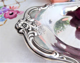 Silver Candy Dish International Orleans Oval Bon Bon 1950s Fancy Floral Silverplate