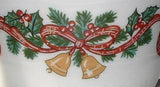 Cup And Saucer Johnson Brothers Victorian Christmas Holiday Bells Ribbons Pine