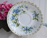 Saucer only July Forget-Me-Nots Royal Albert Flower Of The Month 1970s