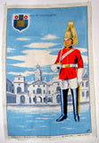 Tea Towel Horse Guards Whitehall London Ulster Linen 1970s Dish Towel