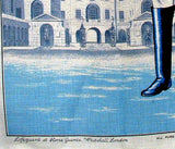 Tea Towel Horse Guards Whitehall London Ulster Linen 1970s Dish Towel