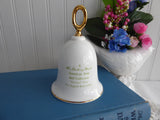Pink Mischief Rose Hostess Bell England 1970s English Bone China Danbury