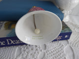 Pink Mischief Rose Hostess Bell England 1970s English Bone China Danbury
