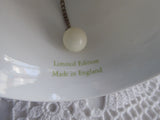 Pink Mischief Rose Hostess Bell England 1970s English Bone China Danbury