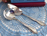 Oneida Chatelaine 1970s Gravy Ladle Pie Server Vintage Stainless Floral Serving Pieces