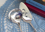 Oneida Chatelaine 1970s Gravy Ladle Pie Server Vintage Stainless Floral Serving Pieces