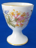 Paragon England Eggcup Honeysuckle Roses Single Pedestal Bone China 1970s