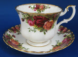 Cup And Saucer Royal Albert Old Country Roses 1962-1974 English Made Brush Gold Teacup