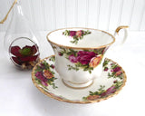 Cup And Saucer Old Country Roses Royal Albert Seconds English Made 1974-1992