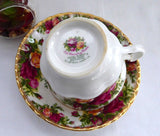 Cup And Saucer Old Country Roses Royal Albert Seconds English Made 1974-1992