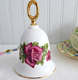Dark Pink Rose Hostess Bell England Wendy Cussons Rose 1970s Bone China Danbury