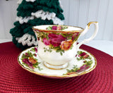 Old Country Roses Royal Albert Cup and Saucer English Made 1974-1992